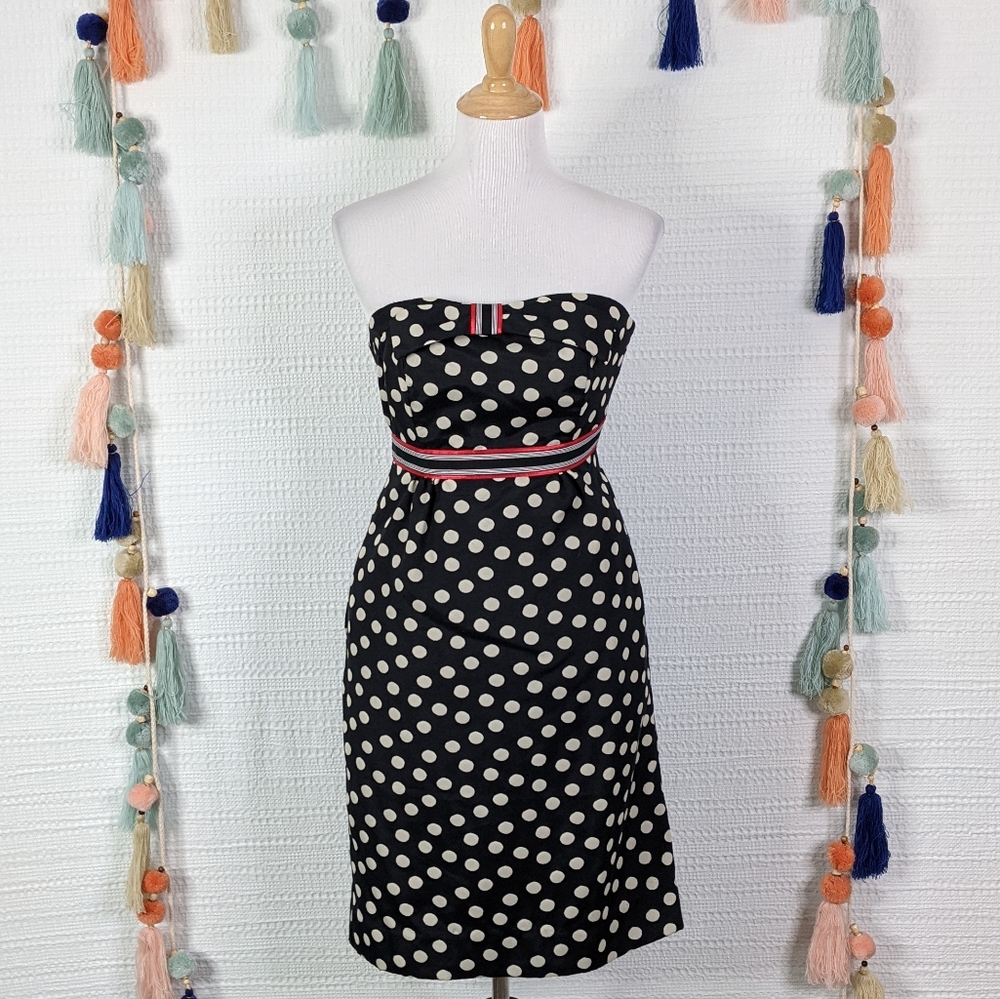 ANTHRO Maeve Polka Dot Now Dress
